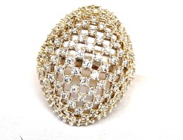 Modern Diamond Cocktail Ring